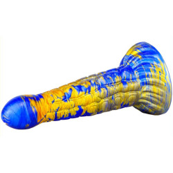 MetallicAnal Gode Fantasy Ninja 16 x 5.2cm Bleu-Doré